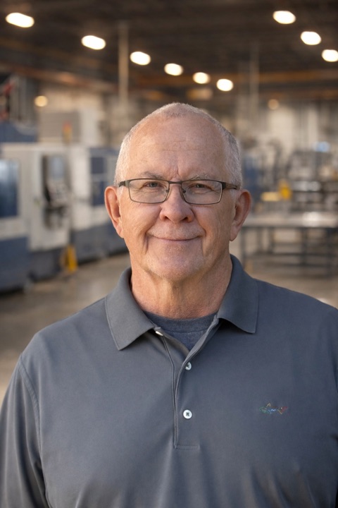 Stu Jensen on the shop floor, founder of IronForge Advisors